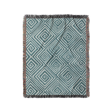 Hoffman Teal in Medium (50" x 60") Size