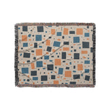 Geometric Confetti Blue & Orange in Medium (50" x 60") Size