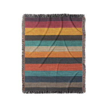 Brush Stripes Multicolor in Medium (50" x 60") Size