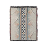 Loxcie Ivory & Blue in Medium (50" x 60") Size