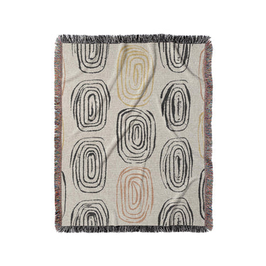 Horatio Ivory & Orange in Medium (50" x 60") Size