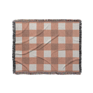 Buffalo Plaid Light Terracotta in Medium (50" x 60") Size