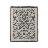 Floranna Ivory & Black in Medium (50" x 60") Size