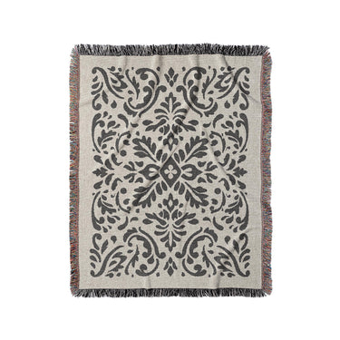 Floranna Ivory & Black in Medium (50" x 60") Size