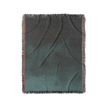 Keanu Watercolor Deep Teal Ombré in Medium (50" x 60") Size