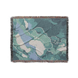 Zephyr Watercolor Emerald in Medium (50" x 60") Size
