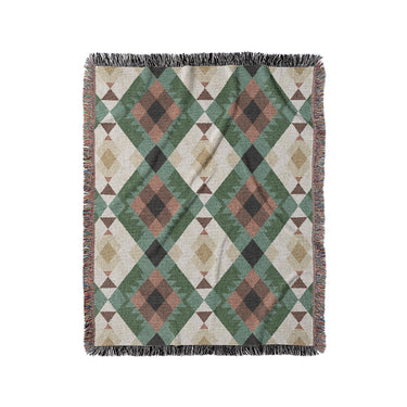 Spokane Sage Green & Taupe in Medium (50" x 60") Size