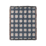 Wallace Plaid Navy & Red in Medium (50" x 60") Size