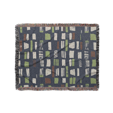 Milo Navy Lime & Terracotta in Medium (50" x 60") Size