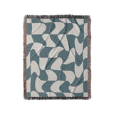 Twyla Checkered Aquamarine in Medium (50" x 60") Size