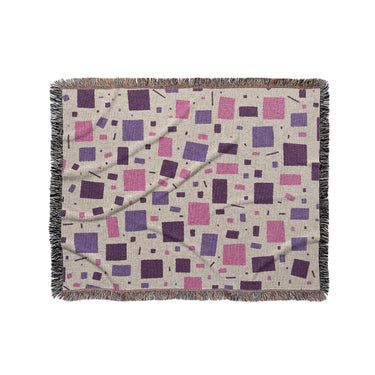 Geometric Confetti Purple & Pink in Medium (50" x 60") Size
