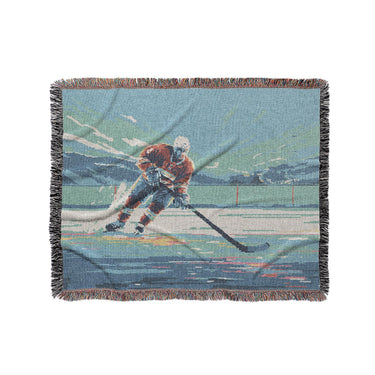 8 Bit Pond Hockey in Medium (50" x 60") Size