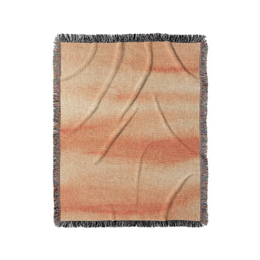 Ophelia Watercolor Peach Balayage in Medium (50" x 60") Size