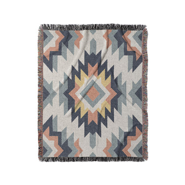 Dakota Blue & Orange in Medium (50" x 60") Size