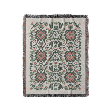 Georgiana Green & Deep Cerise in Medium (50" x 60") Size