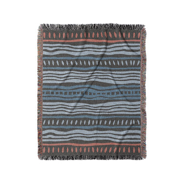 Delsin Blue & Black in Medium (50" x 60") Size