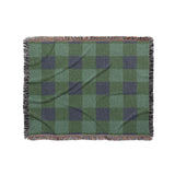 Buffalo Plaid Green Navy in Medium (50" x 60") Size