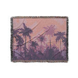 Sunset Palms Pink & Purple in Medium (50" x 60") Size