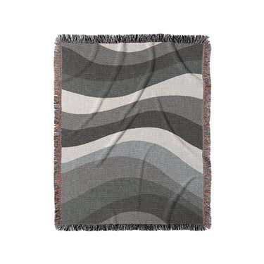 Sinuous Grey Monochrome in Medium (50" x 60") Size