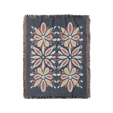 Jasmina Navy Multicolor in Medium (50" x 60") Size
