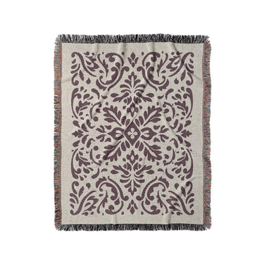 Floranna Ivory & Wine in Medium (50" x 60") Size