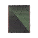 Euclid Black & Green in Medium (50" x 60") Size