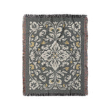 Annette Vintage Black & Yellow in Medium (50" x 60") Size