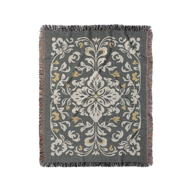 Annette Vintage Black & Yellow in Medium (50" x 60") Size