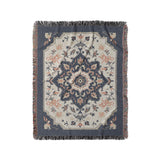 Louanne Navy & Orange in Medium (50" x 60") Size