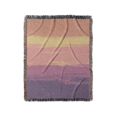 Imogen Watercolor Orange & Purple Ombre in Medium (50" x 60") Size