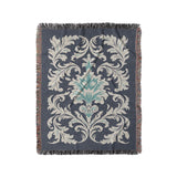 Aubrey Navy & Teal in Medium (50" x 60") Size