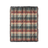 Monaghan Plaid Blue & Red in Medium (50" x 60") Size