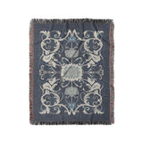 Belinda Navy & Ivory in Medium (50" x 60") Size