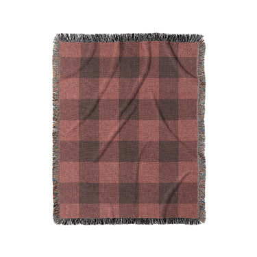 Buffalo Plaid Deep Red in Medium (50" x 60") Size