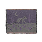 Desert Coyote Eggplant & Dusty Purple in Medium (50" x 60") Size