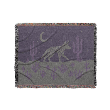 Desert Coyote Eggplant & Dusty Purple in Medium (50" x 60") Size