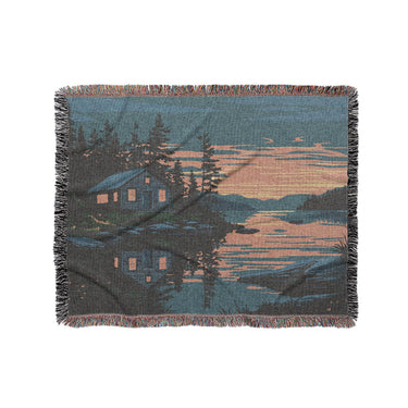 Adirondack Lakeside Cabin in Medium (50" x 60") Size