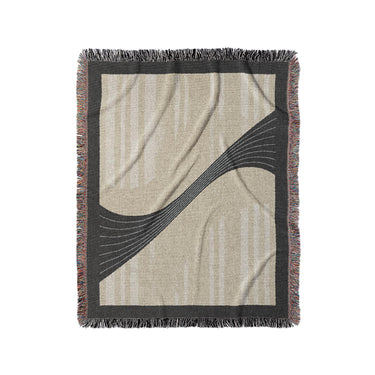 Esteban Ivory & Black in Medium (50" x 60") Size