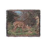 Deer and Fawn by Alfred Fitzwilliam in Medium (50" x 60") Size