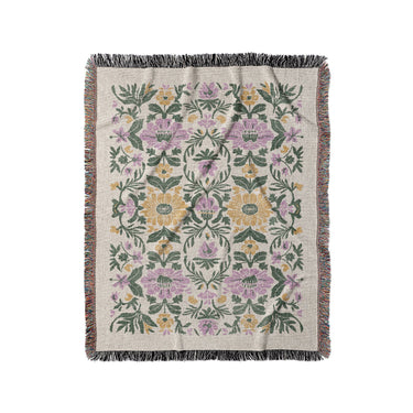 Corriana Green & Purple in Medium (50" x 60") Size