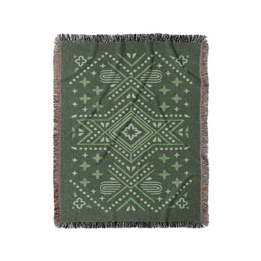 Durand Forest Green in Medium (50" x 60") Size