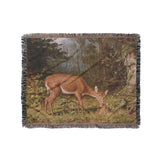 Deer and Fawn by Alfred Fitzwilliam in Medium (50" x 60") Size