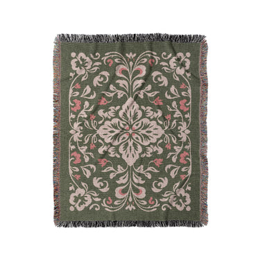 Annette Green & Coral in Medium (50" x 60") Size