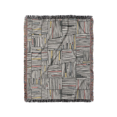 Atticus Multicolor Crosshatch in Medium (50" x 60") Size