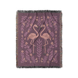 Flamingo Friends Purple in Medium (50" x 60") Size