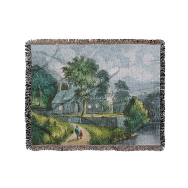 Cottage by the Cliff in Medium (50" x 60") Size