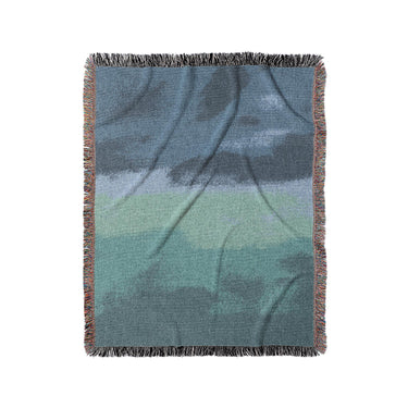 Micah Watercolor Blue & Teal in Medium (50" x 60") Size