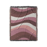 Sinuous Maroon Monochrome in Medium (50" x 60") Size