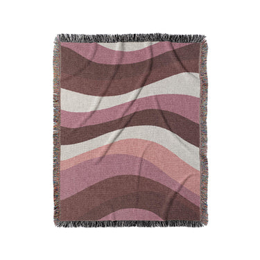 Sinuous Maroon Monochrome in Medium (50" x 60") Size