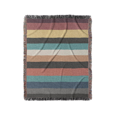 Brush Stripes Multicolor in Medium (50" x 60") Size